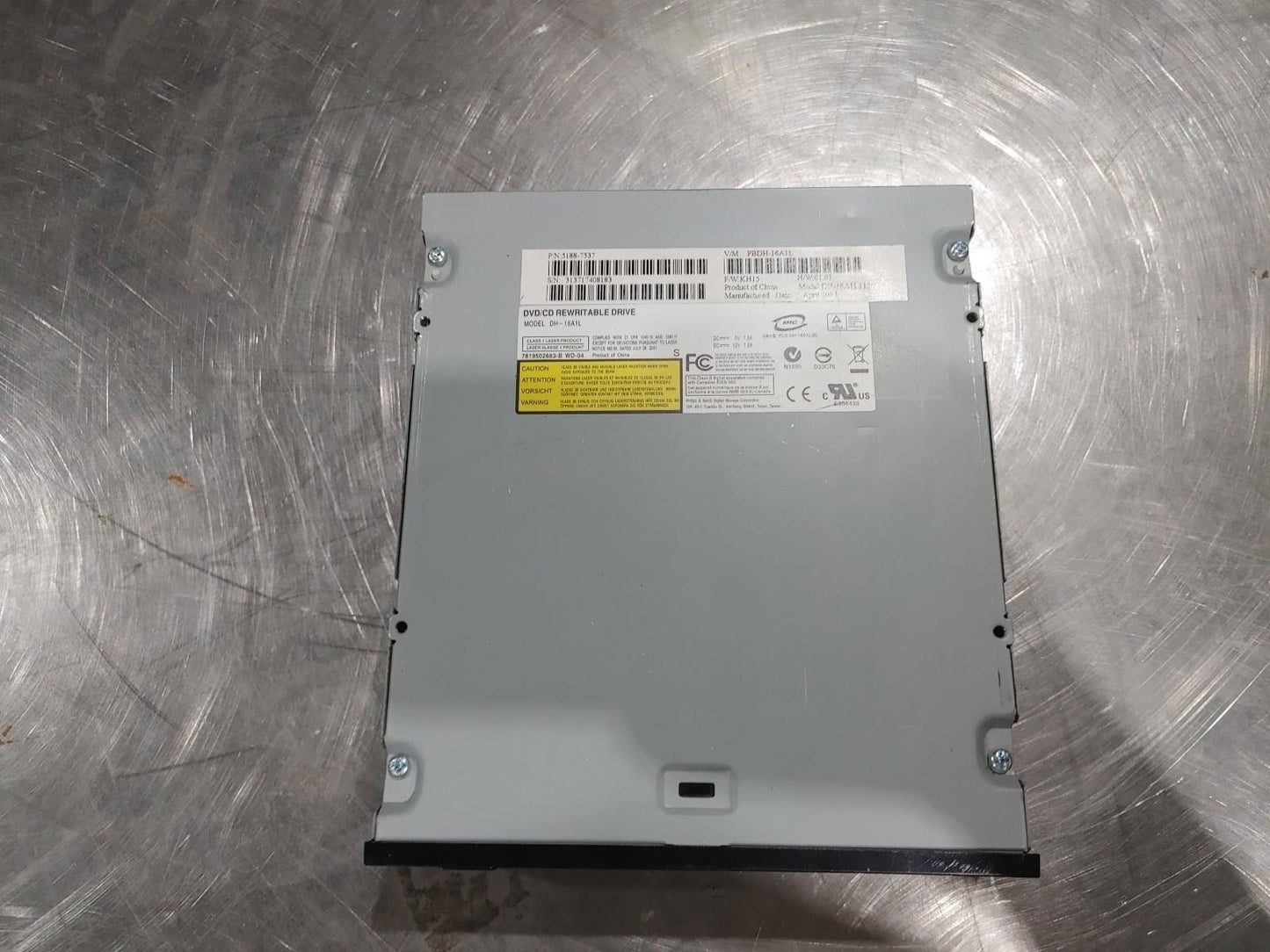 Good Condition DVD/CD Rewritable Drive Model DH-16A1L Grey Untested