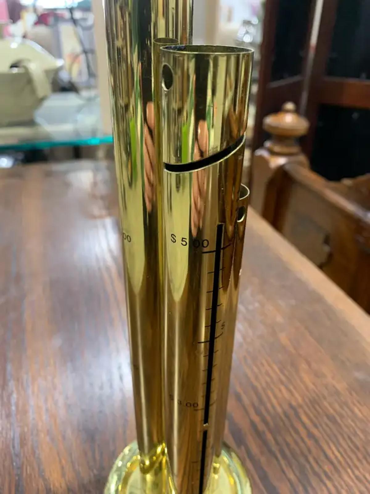Solid Brass Coin Bank