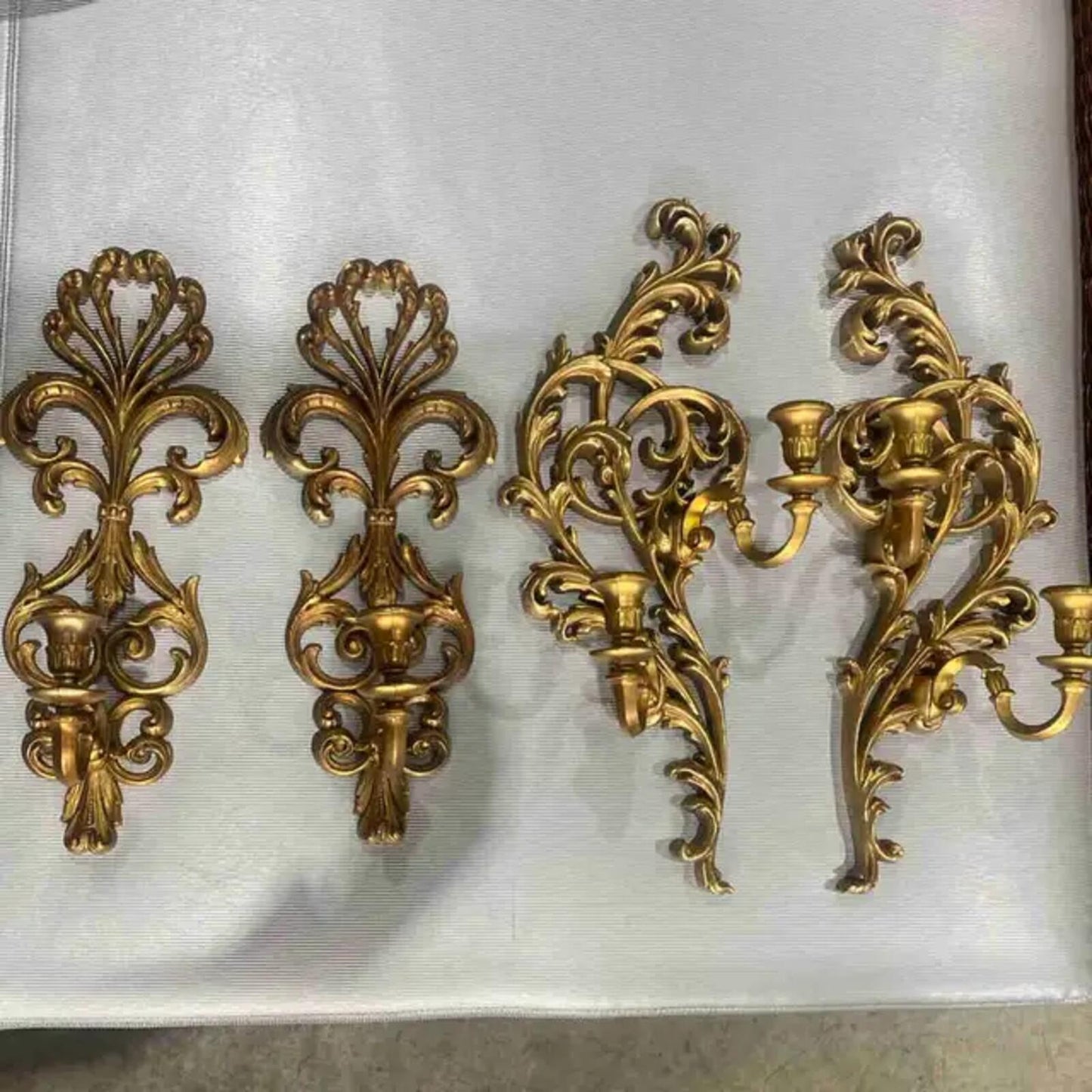 Set of 2 Beautiful Vintage Wall Sconces