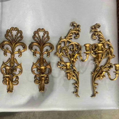 Set of 2 Beautiful Vintage Wall Sconces