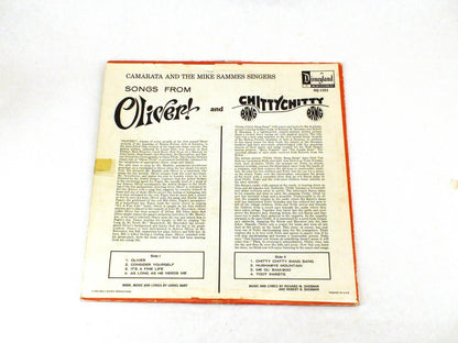 Disneyland Records Vinyl - Songs From Oliver! & Chitty Chitty Bang bang 1969
