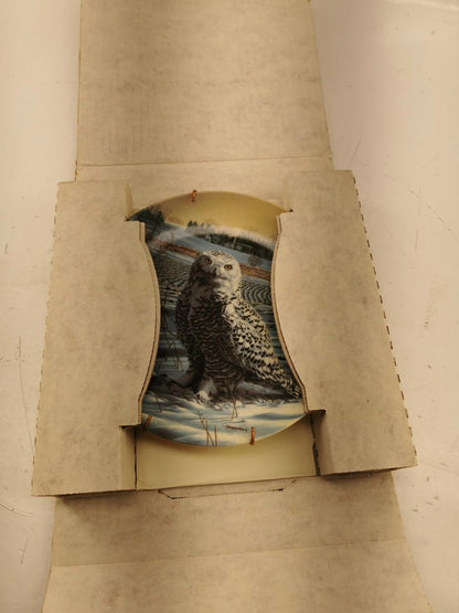 1989 The Snowy Owl Collector Plate W/ Certificate