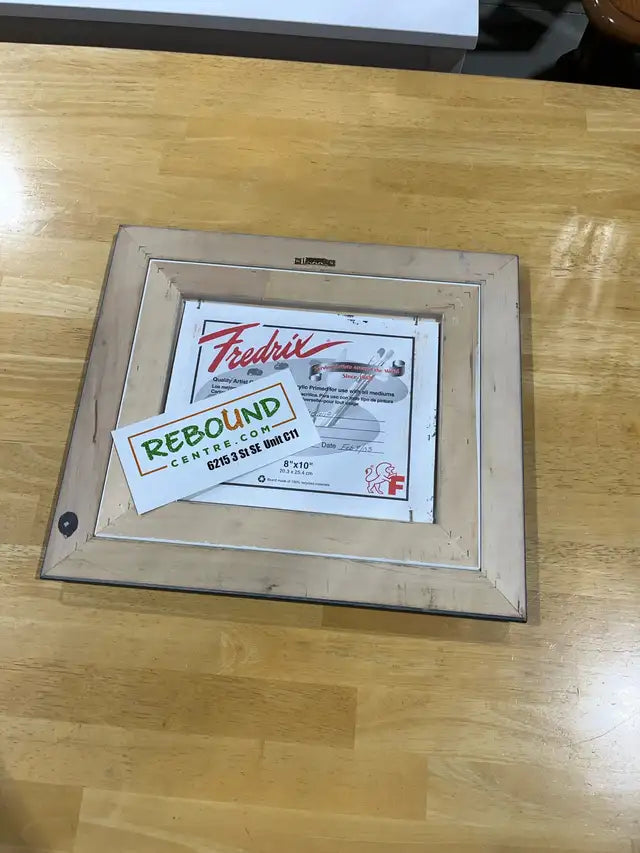 Framed Winter Scene Painting