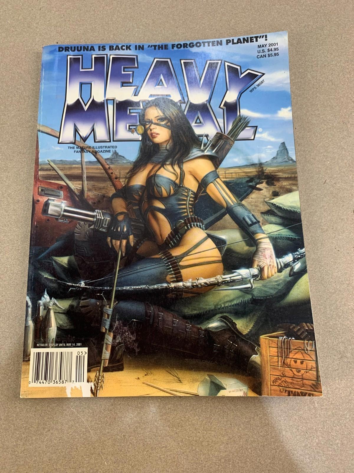 Magazine Vtg Heavy Metal de mai 2001 Druuna Serpieri Eastman Bisley Jones Fantasy