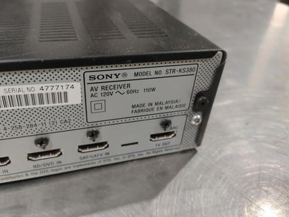Sony AV Receiver STR-KS380 Power Tested Black - Fair