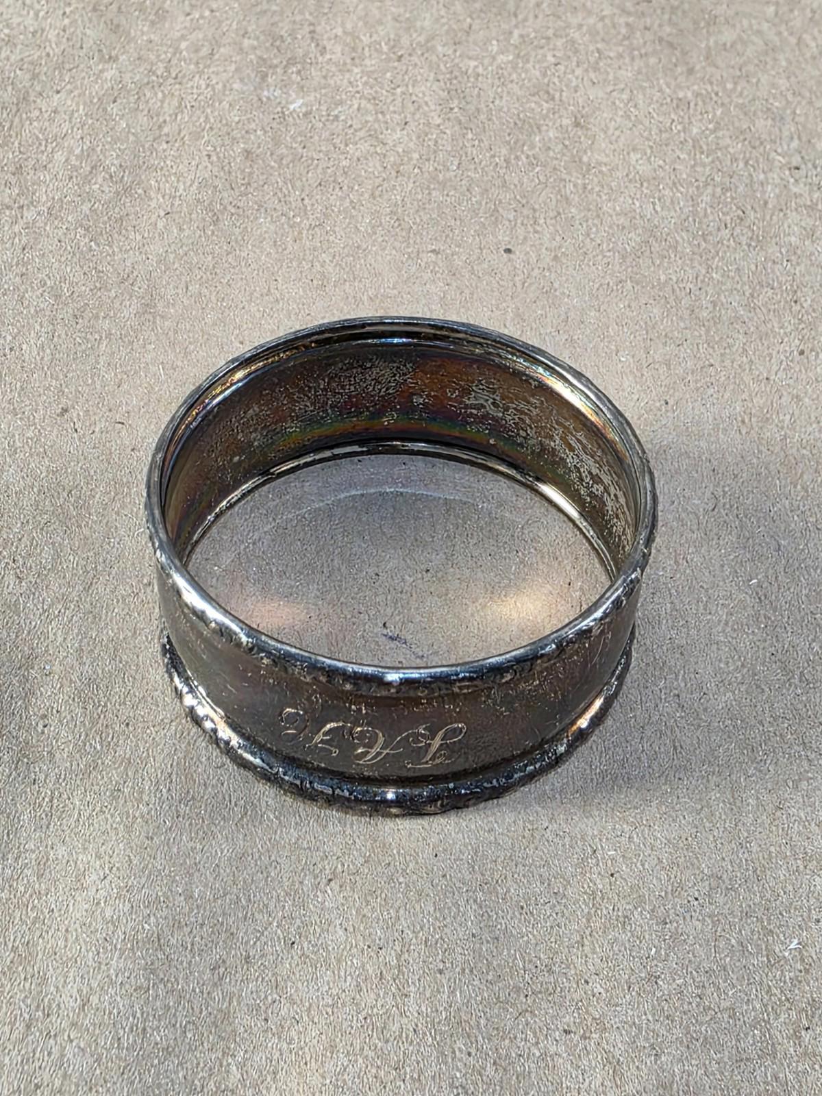 Birks Sterling Silver Napkin Ring Antique Art Deco Hallmarked 1930s