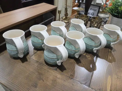 8 Handmade Ceramic Mugs