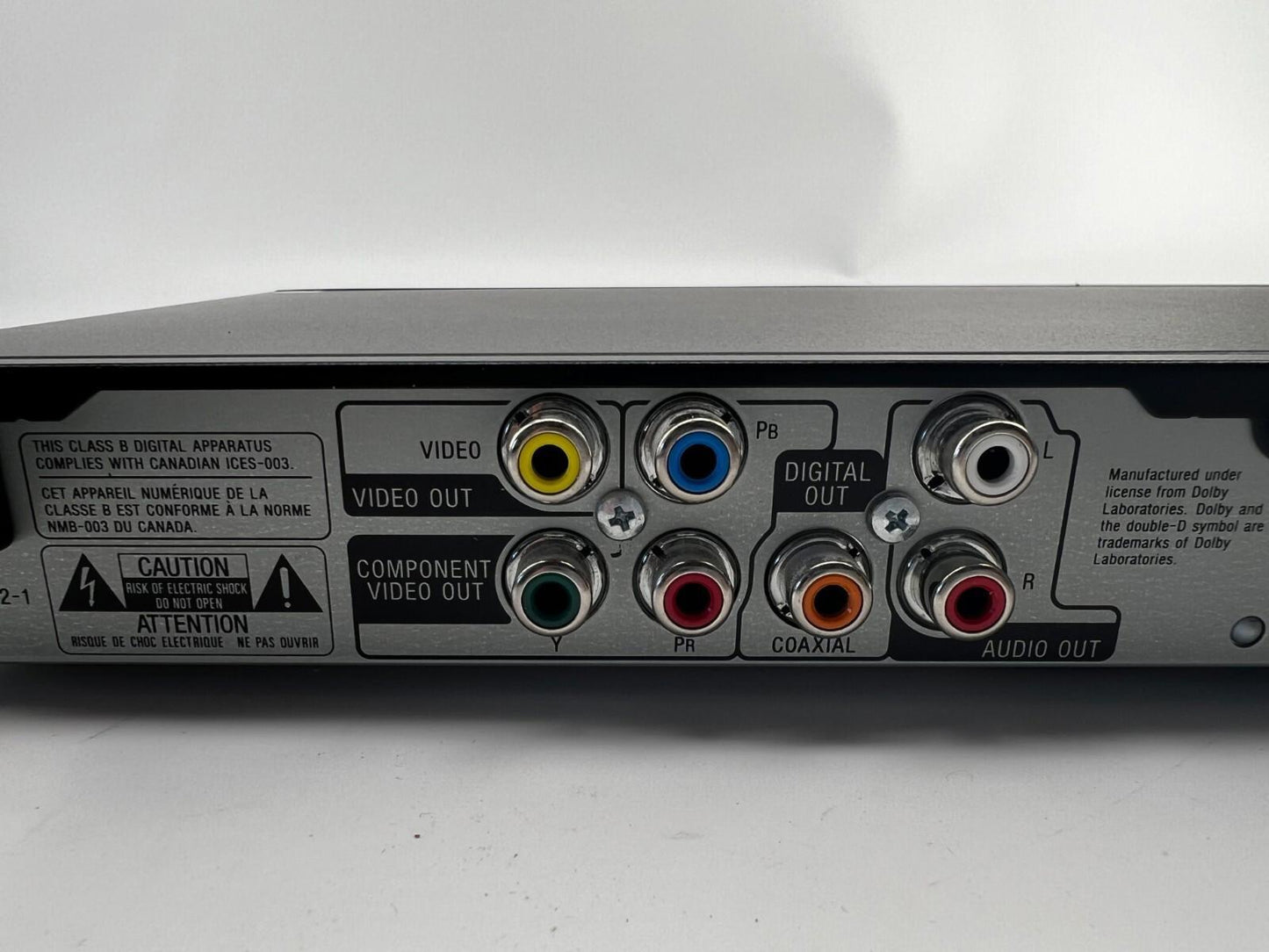 Sony CD/DVD Player DVP-SR-200P DVD Player Progressive Scan No Remote (Working)