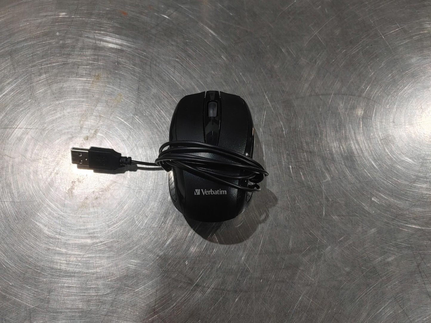 Excellent Condition Verbatim 98106 USB Corded Mouse Black Tested Working