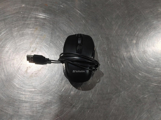 Excellent Condition Verbatim 98106 USB Corded Mouse Black Tested Working