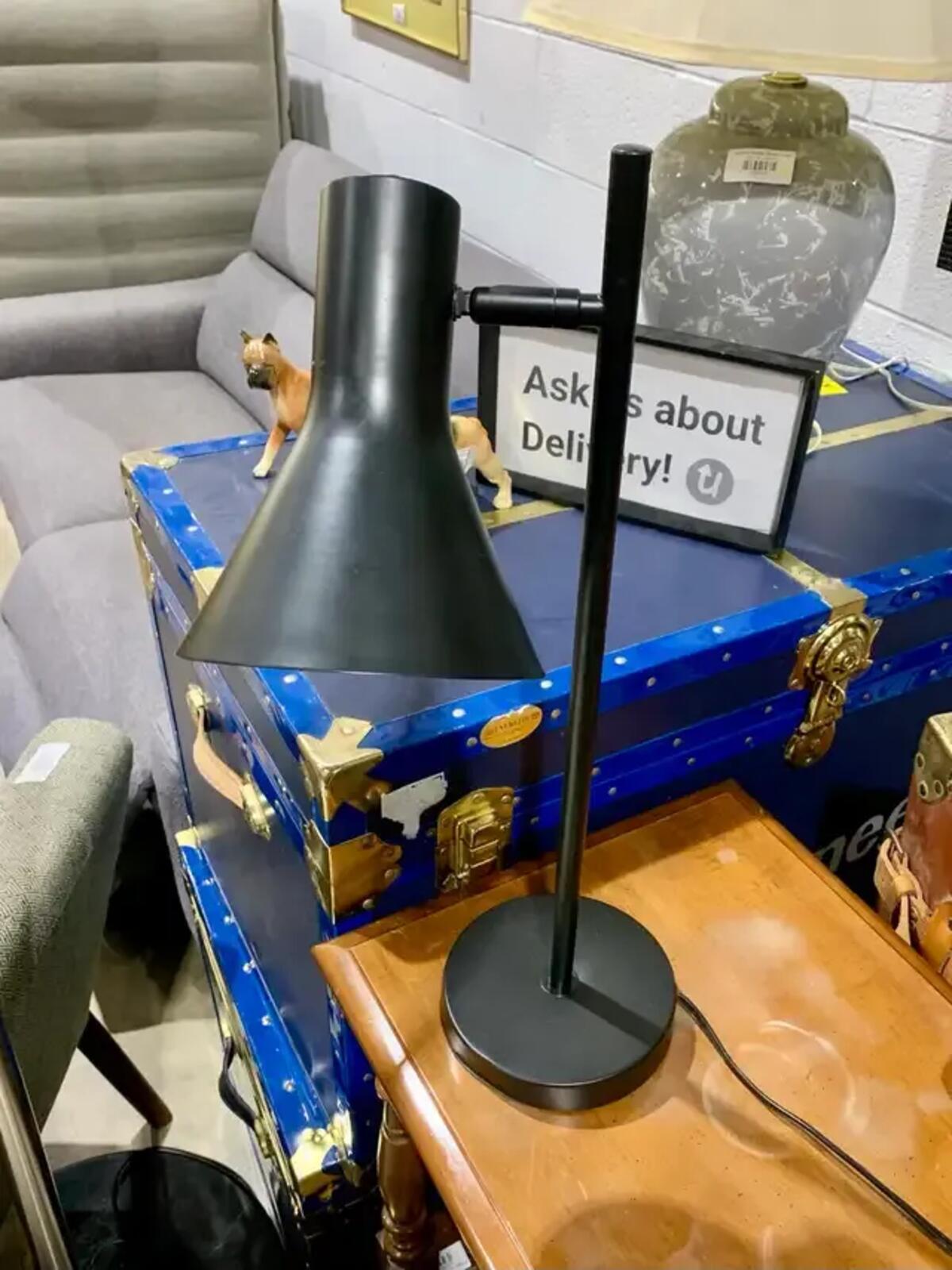 Black Classic Desk Lamp 20” with Swivel Shade Arm