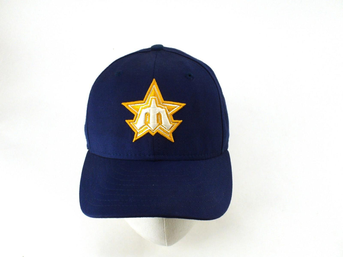 MLB Hat Baseball Cap Seattle Mariners Trident - Blue & Yellow, New Era - 56.8cm