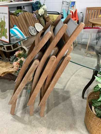 FSC Folding Patio Chairs - Set of 3
