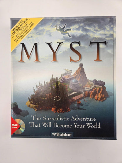 MYST: Surrealistic Adventure 1993 PC Big Box *Box and Inserts Only*