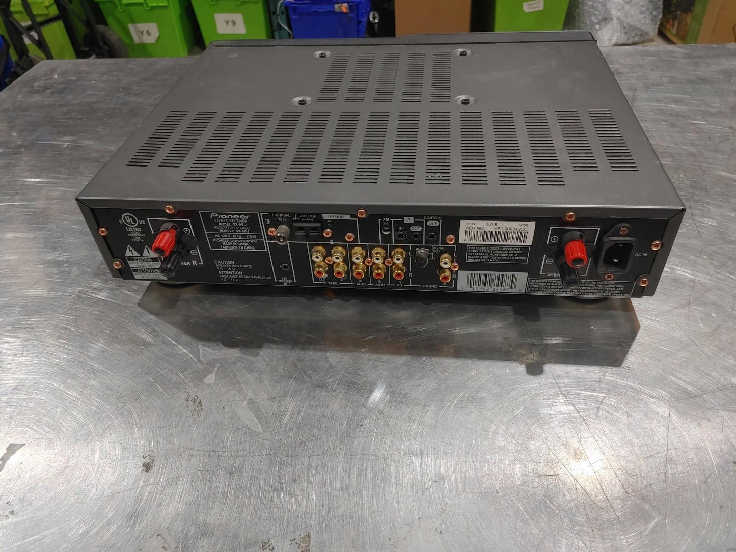 Excellent Condition Pioneer Stereo Receiver SX-A6-J Tested Working Grey
