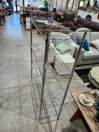 Chrome Wire Shelving Unit