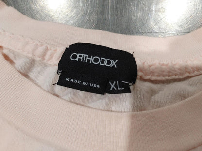 Brand New ORTHODOX 80's Geometry Tee XL Pink