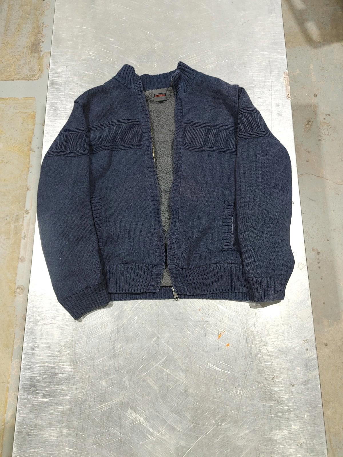 Good Condition Emanuel Emanuel Ungaro Blue/Grey Cotton Sweater Size L