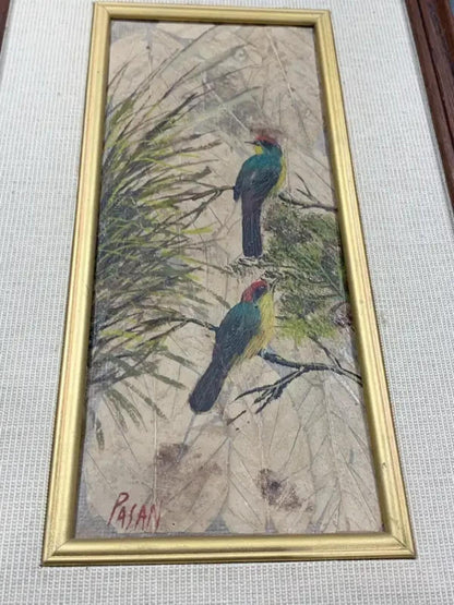 Pasan Bird Leaf Art - set of Two