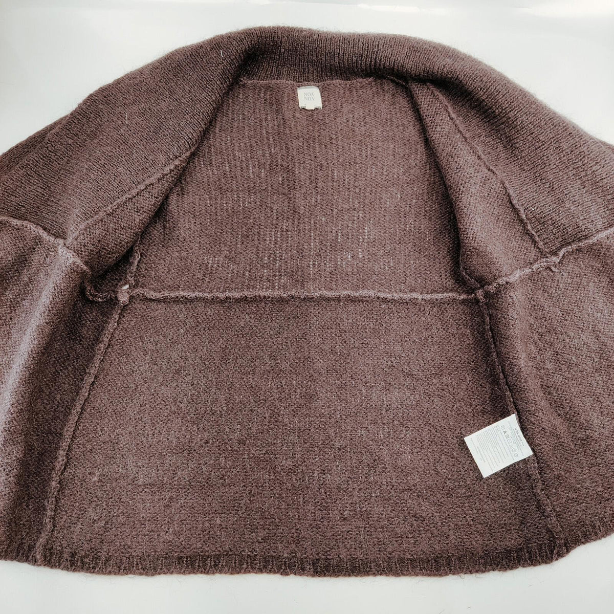Cardigan court Noa Noa en mélange de mohair violet, taille femme M