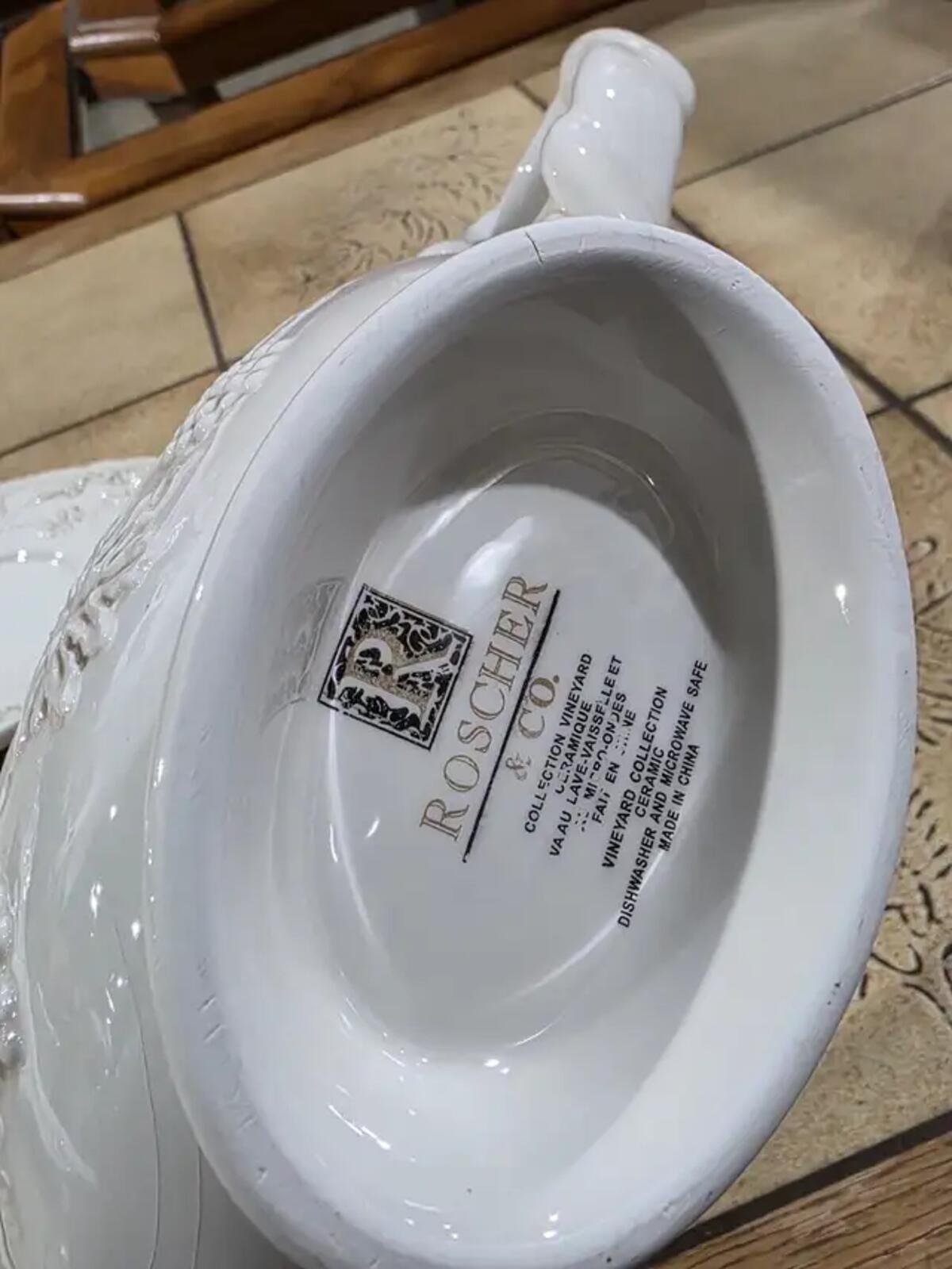 Roscher Gravy Boat and Serving Platter