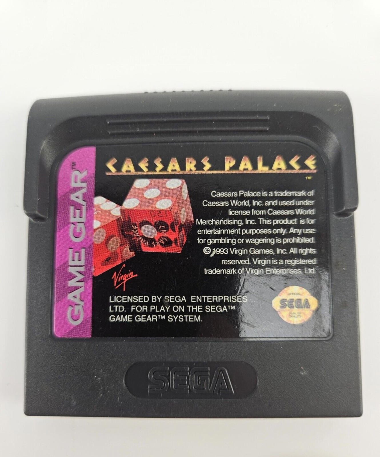 Ceasars Palace Sega Game Gear 1993