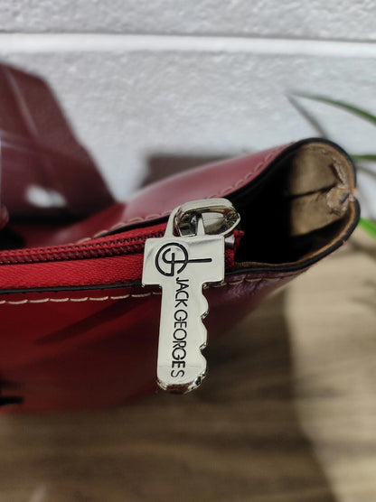 Jack Georges Milano Collection Madison Avenue Business Tote Cognac