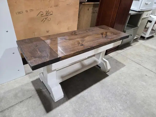Rustic Solid Wooden Bench