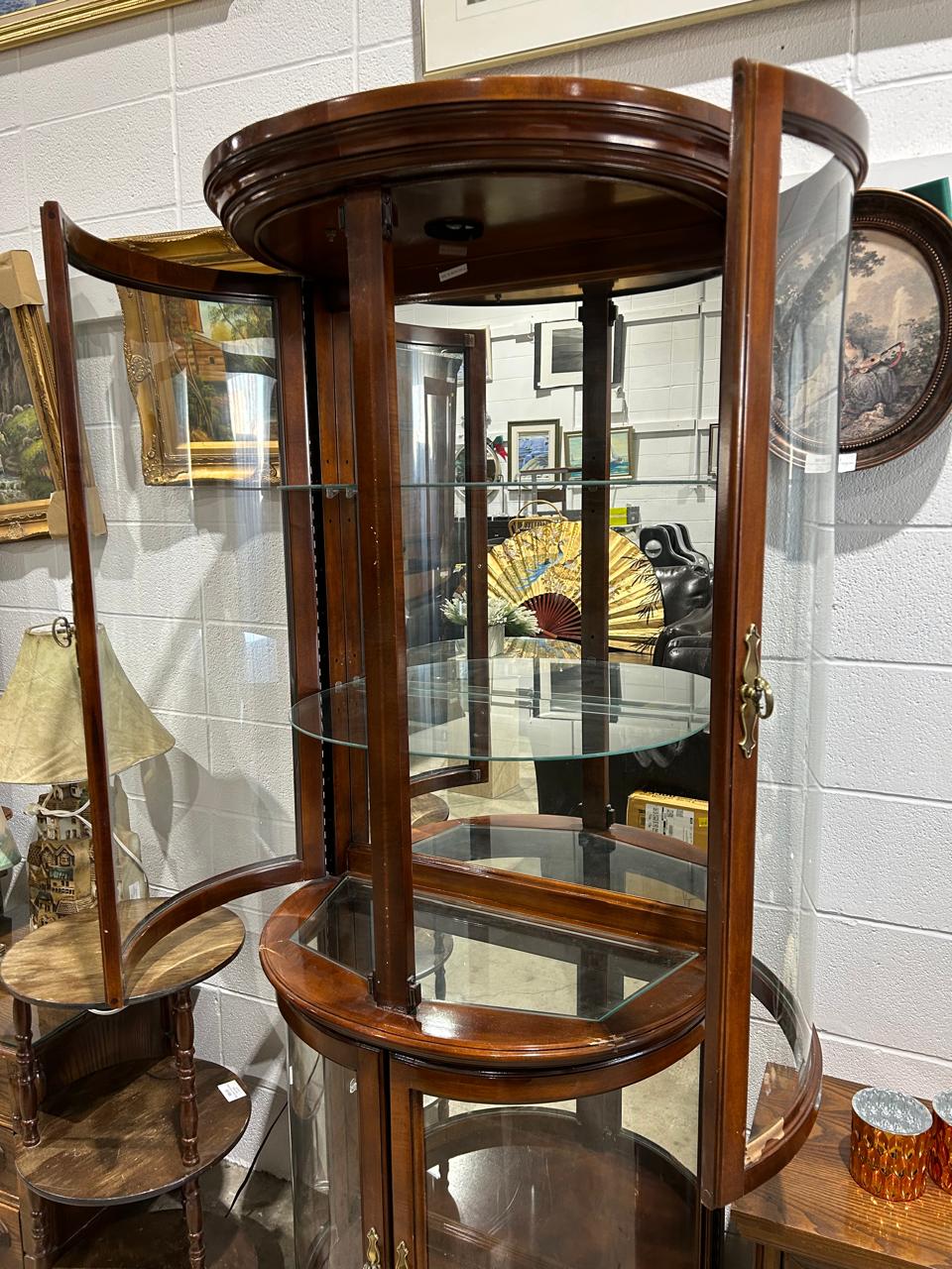 Half Moon Curio Cabinet