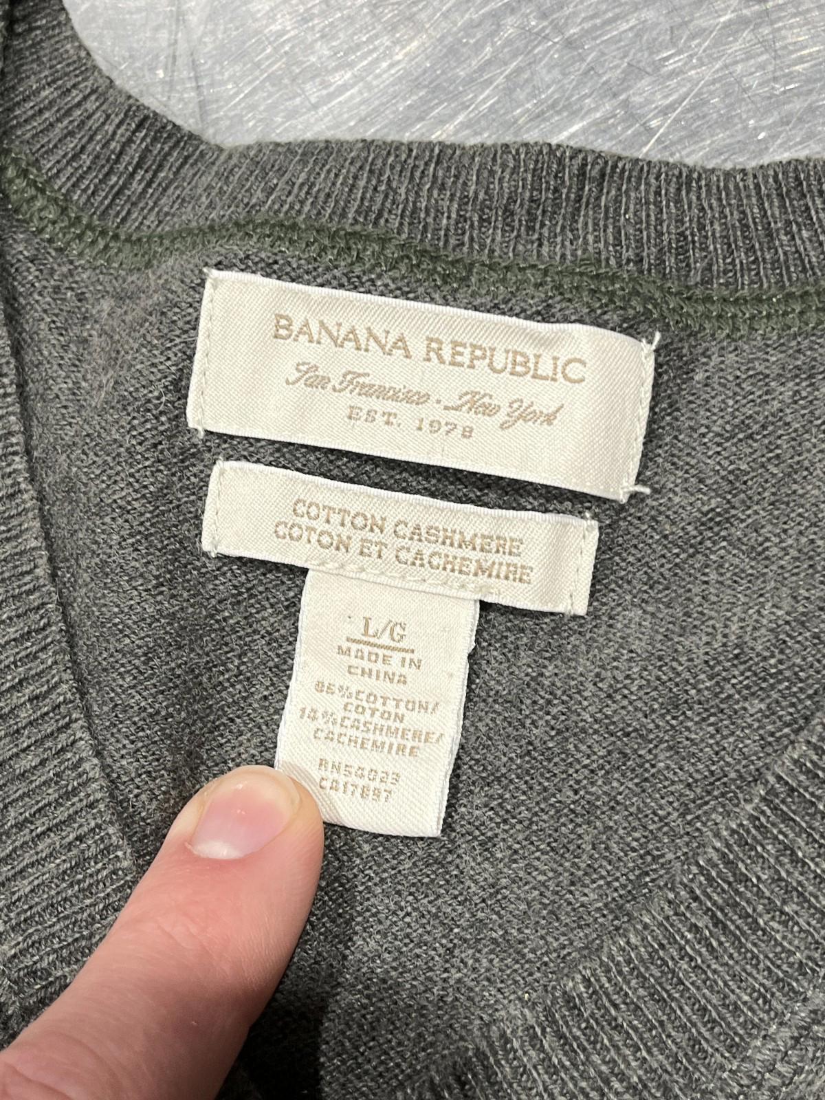 Banana Republic Men’s Cotton-Cashmere Sweater (Size L, Great Condition)