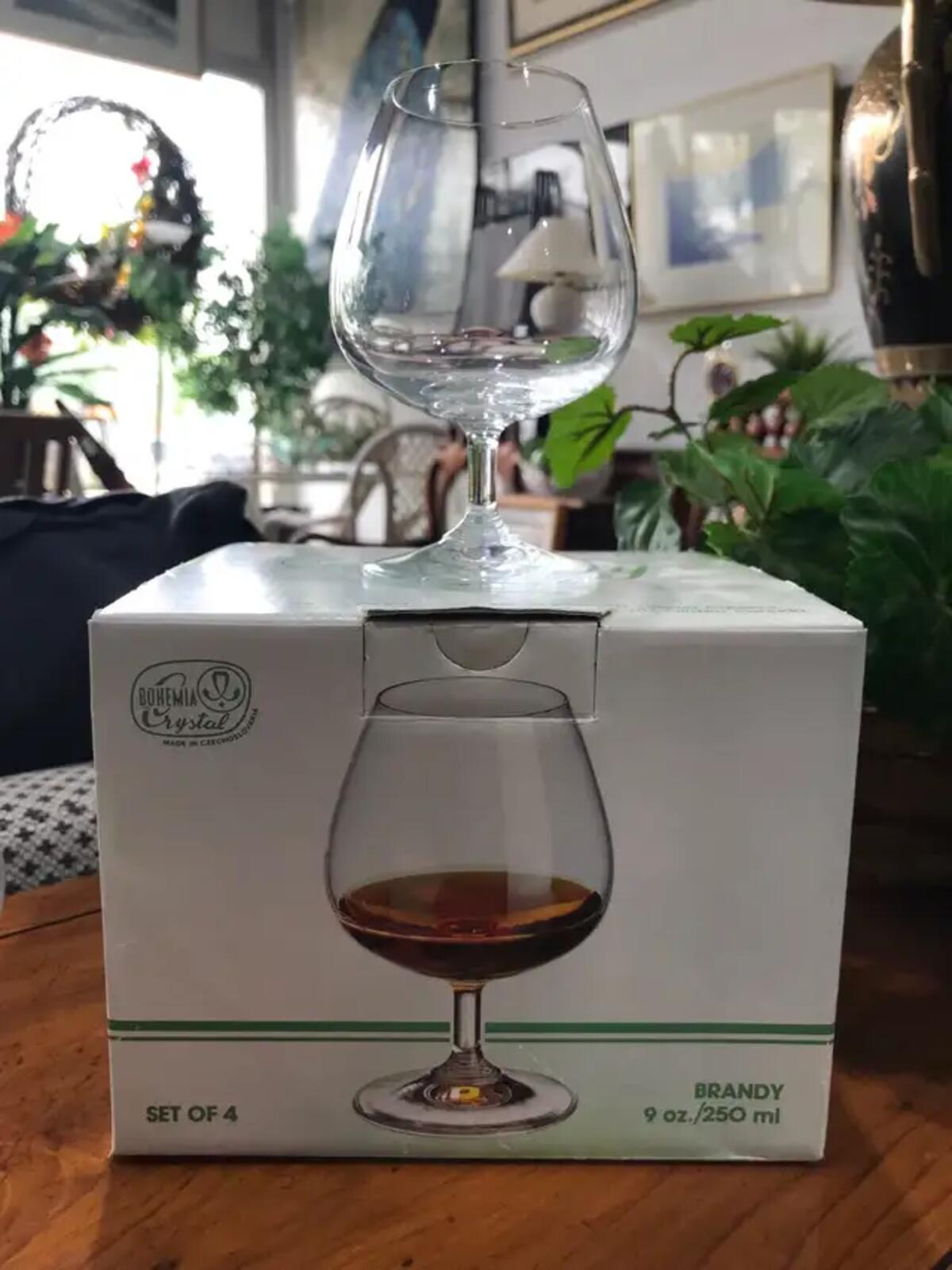 Vintage Bohemia Crystal ‘Nancy’ Brandy Glasses - Set of 4