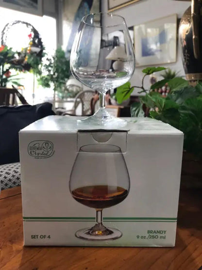 Vintage Bohemia Crystal ‘Nancy’ Brandy Glasses - Set of 4