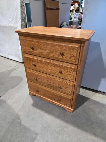 Solid Wooden 4-Drawer Dresser