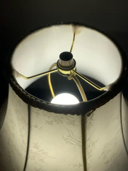 Golden Floral Shade Table Lamp