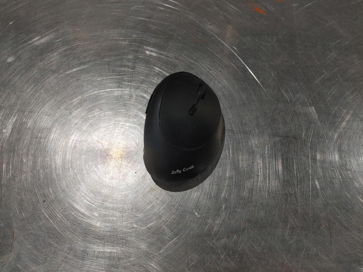 Jelly Comb WGSB-009 Wireless Optical Vertical Mouse Black Tested Working - Fair