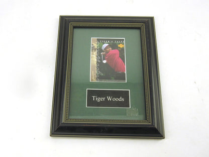Upper Deck 2001 Tiger Woods Tiger's Tales Golf Card Framed