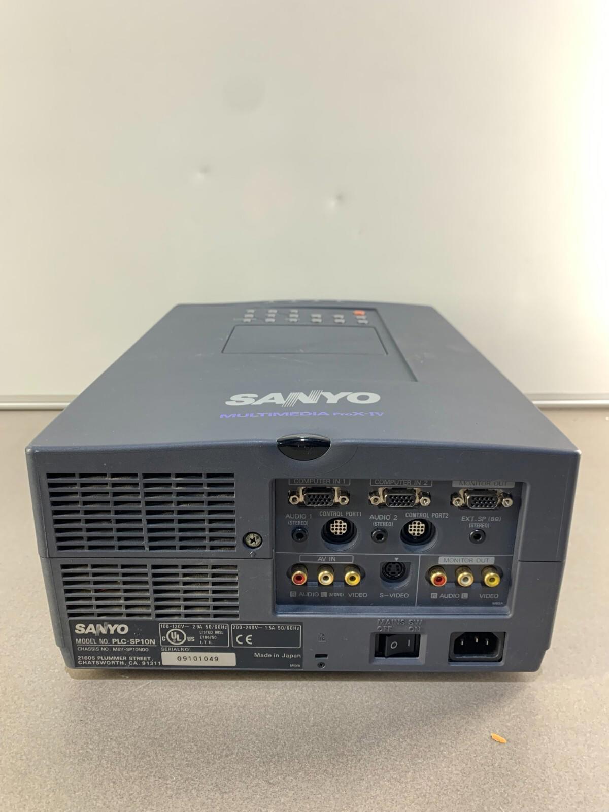 Sanyo PLC-SP10N Multimedia Pro X-IV Conference Room Projector