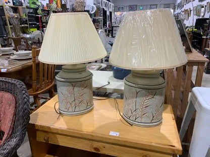 Rustic Ceramic Table Lamps - 2 available