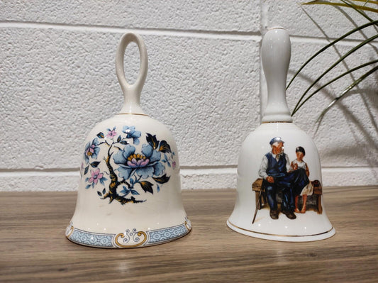 Vintage Sadler Porcelain Bell & Lighthouse Keeper's Daughter CERAMIC BELL