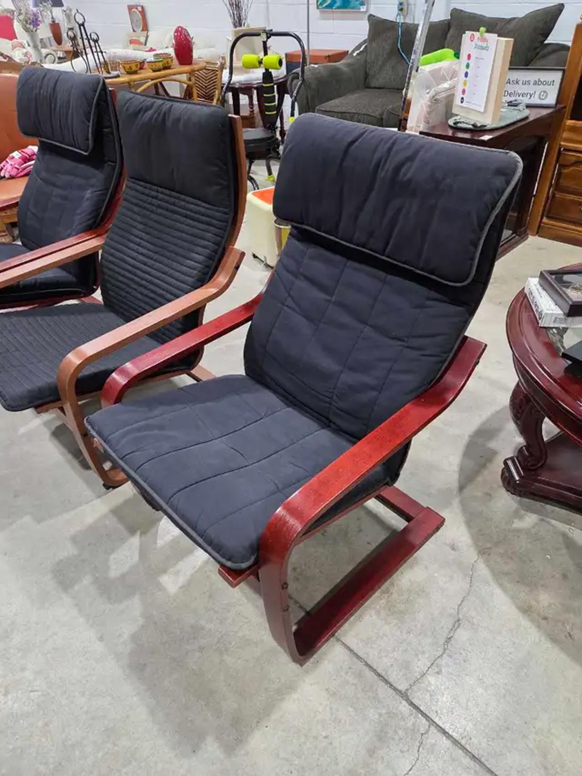 Ikea Poang Chairs - 3 Available