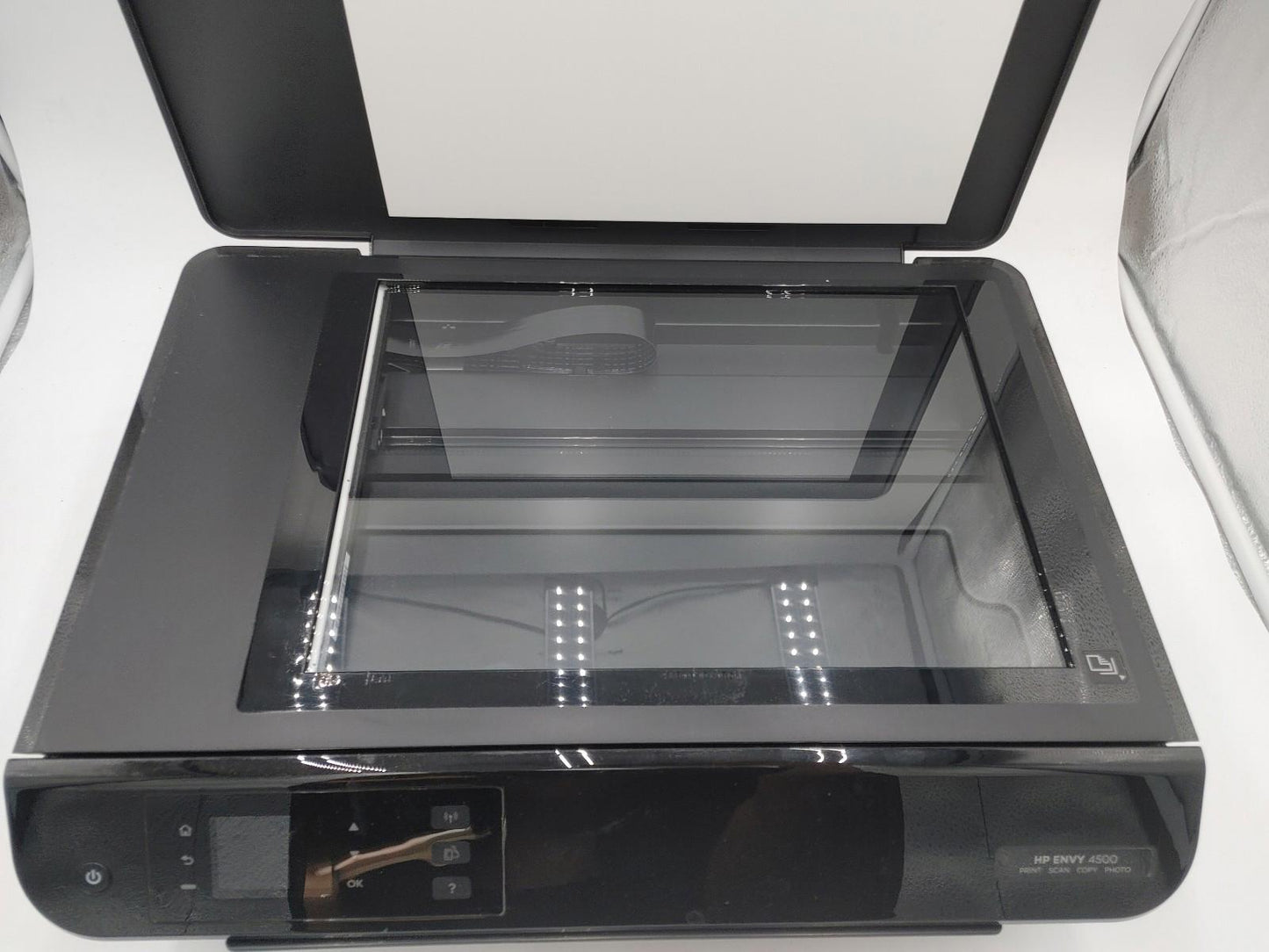 Good Condition HP ENVY 4500 e-All-In-One Printer Black Works No Colour Ink