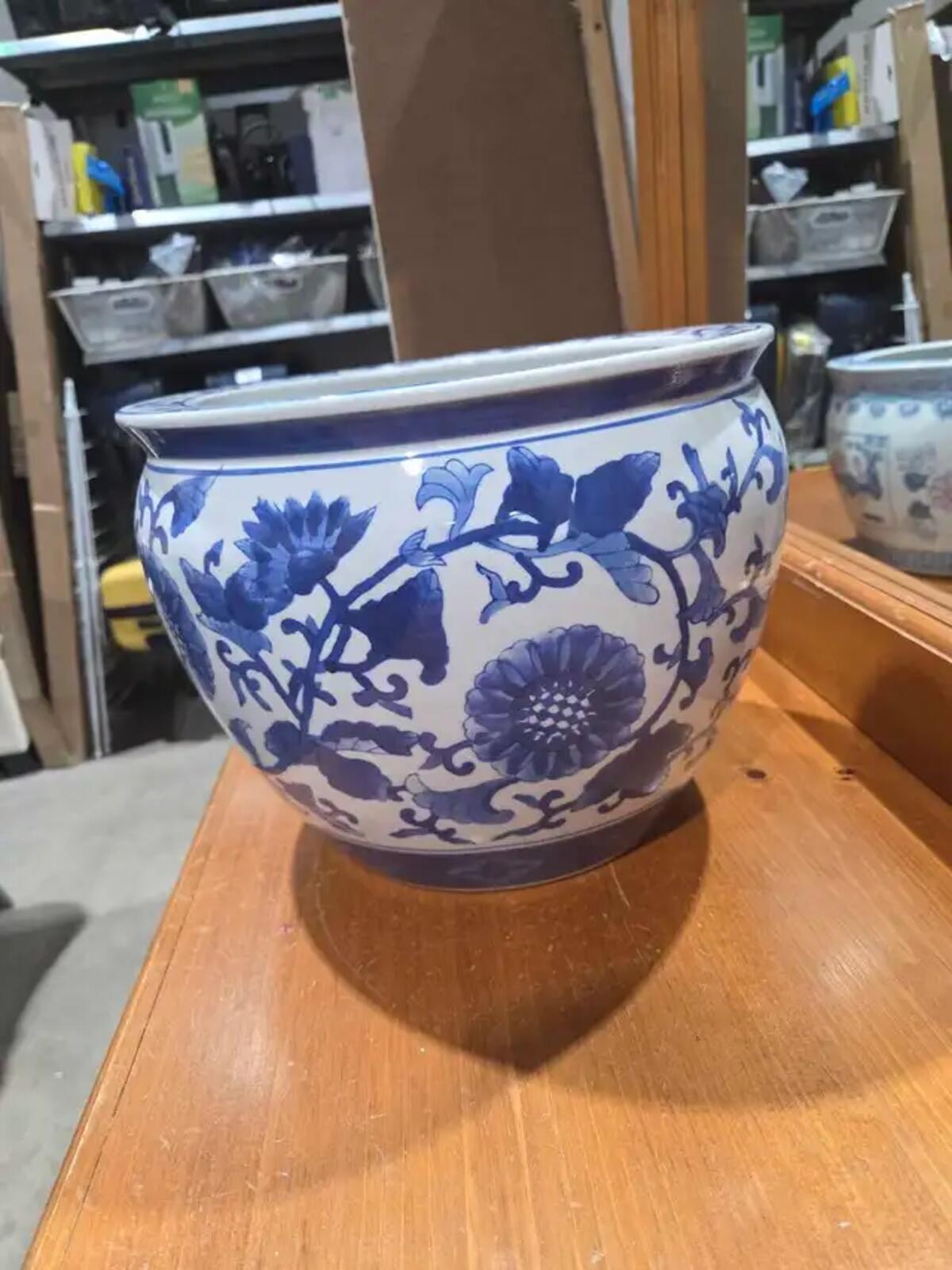 Asian Ceramic Planters Set