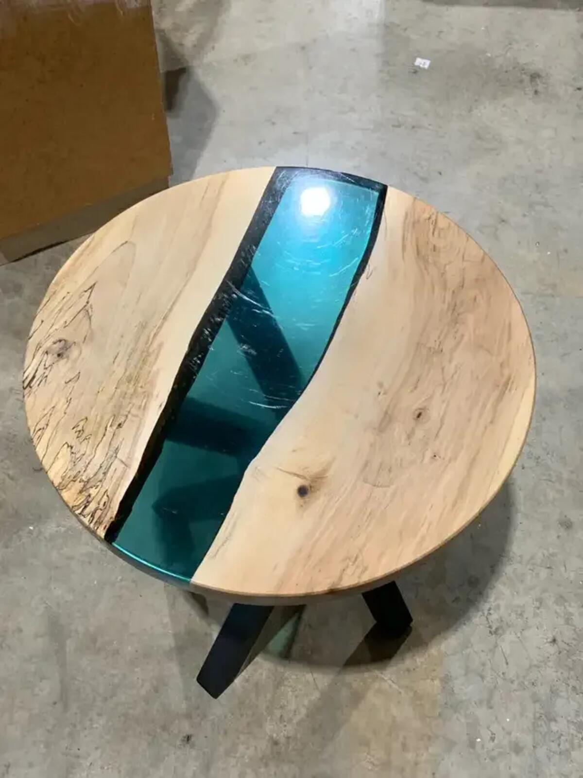 Epoxy River Side Table