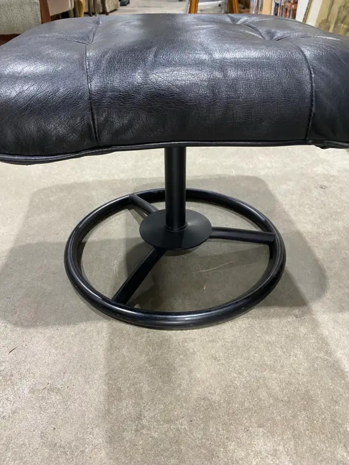 Small Leather Foot Stool