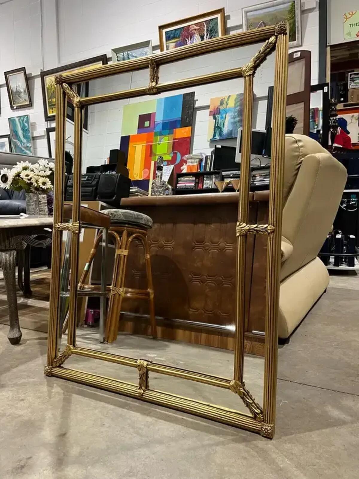 Gold Framed Mirror