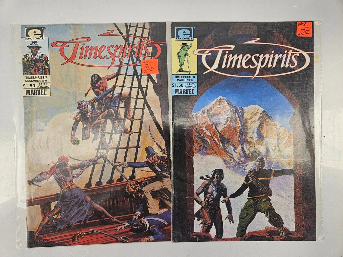 Timespirits #7, 8 Marvel (1985)