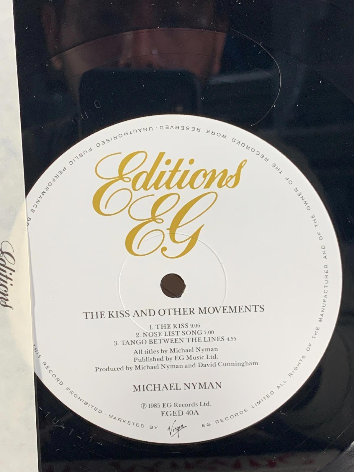 Michael Nyman – The Kiss and Other Movements - LP 1985 - EGED 40