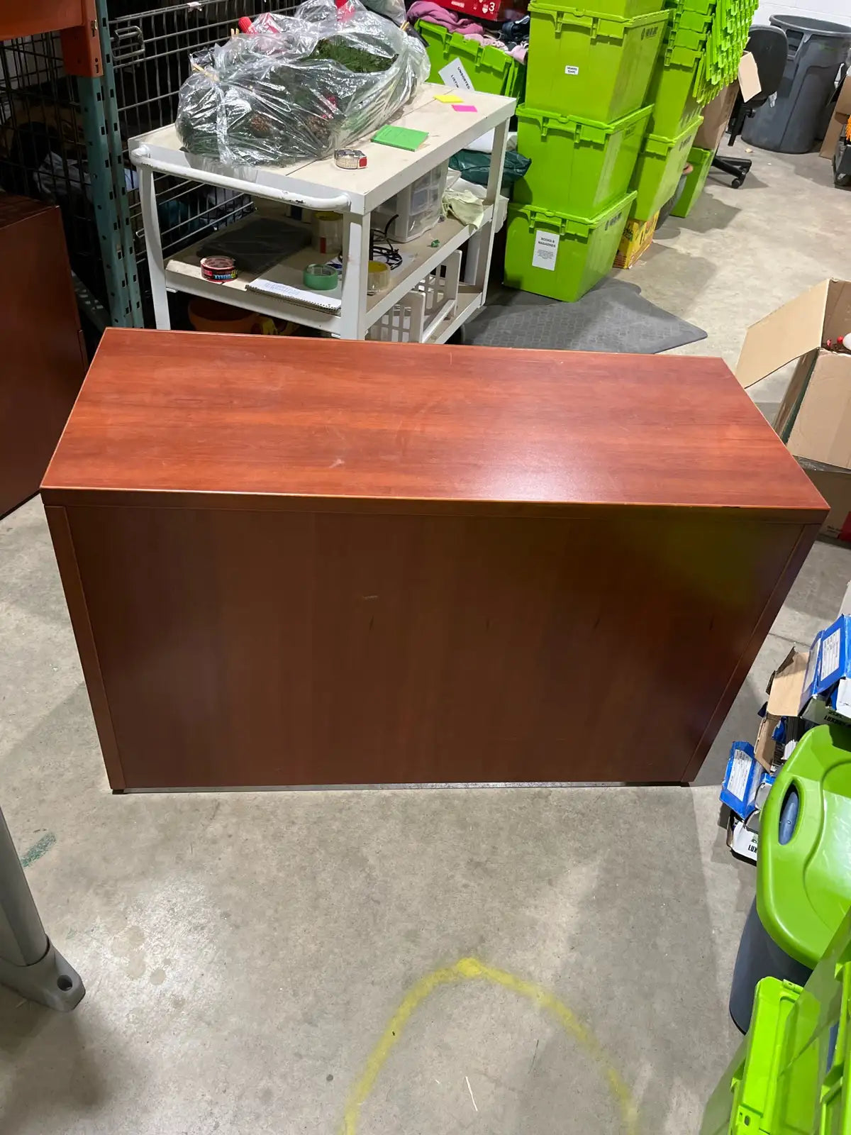 Solid wood office desk