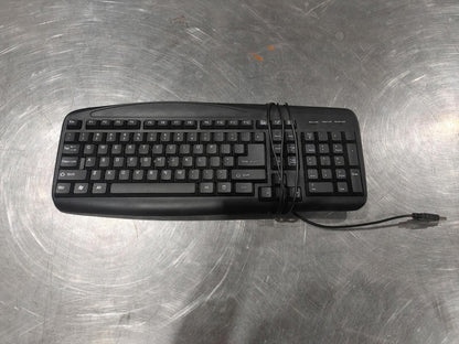 Excellent Condition Onn Wired USB Keyboard ONNHK2026 Tested Working Black