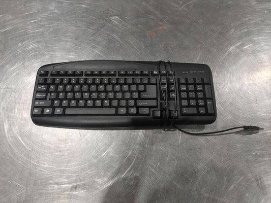 Excellent Condition Onn Wired USB Keyboard ONNHK2026 Tested Working Black